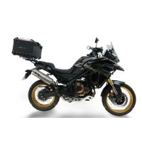 Top case maletas GPR TECH compatível com Voge 625DSX 2025/2026 e5plus Top Case Alpi-Tech em alumínio, cor preta com placa específica incluída Capacidade Litros 45
