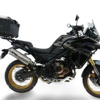 Top case maletas GPR TECH compatível com Voge 625DSX 2024/2026 e5 Top Case Alpi-Tech em alumínio, cor preta com placa específica incluída Capacidade Litros 45