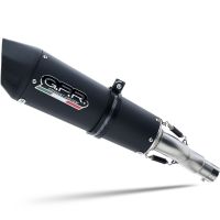 GPR escape compatível com  Aprilia RS 457 2024-2025, New Grand Prix Evo Black Titanium, Escape homologado, legal para mercados NÃO europeus, incluindo tubo de ligação e db killer removível 