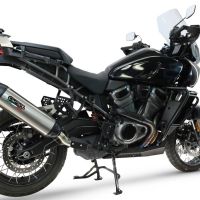 GPR escape compatível com Harley Davidson Pan America 1250 2020-2024, Furore-X Titanio, Escape legal, homologado, silenciador com db killer removível e tubo de ligação específico 