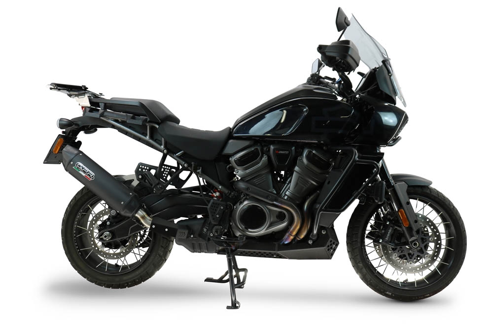 GPR escape compatível com Harley Davidson Pan America 1250 2020-2024, Furore-X Titanio Nero, Escape legal, homologado, silenciador com db killer removível e tubo de ligação específico 
