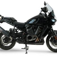 GPR escape compatível com Harley Davidson Pan America 1250 2020-2024, Furore-X Titanio Nero, Escape legal, homologado, silenciador com db killer removível e tubo de ligação específico 