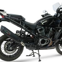 GPR escape compatível com Harley Davidson Pan America 1250 2020-2024, Furore-X Titanio Nero, Escape legal, homologado, silenciador com db killer removível e tubo de ligação específico 