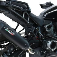 GPR escape compatível com Harley Davidson Pan America 1250 2020-2024, Furore-X Titanio Nero, Escape legal, homologado, silenciador com db killer removível e tubo de ligação específico 
