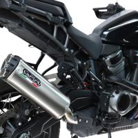 GPR escape compatível com Harley Davidson Pan America 1250 2020-2024, Hyper Dual Black Titanium, Escape legal, homologado, silenciador com db killer removível e tubo de ligação específico 