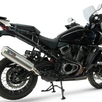 GPR escape compatível com Harley Davidson Pan America 1250 2020-2024, Satinox , Escape legal, homologado, silenciador com db killer removível e tubo de ligação específico 