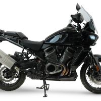 GPR escape compatível com Harley Davidson Pan America 1250 2020-2024, Hyper Sonic Titanium, Escape legal, homologado, silenciador com db killer removível e tubo de ligação específico 