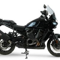 GPR escape compatível com Harley Davidson Pan America 1250 2020-2024, Hyper Sonic Black Titanium, Escape legal, homologado, silenciador com db killer removível e tubo de ligação específico 