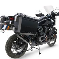 GPR escape compatível com Harley Davidson Pan America 1250 2020-2024, Hyper Sonic Black Titanium, Escape legal, homologado, silenciador com db killer removível e tubo de ligação específico 