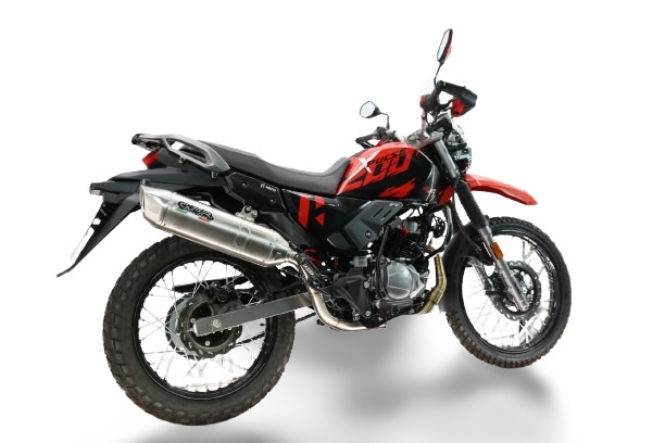 GPR escape compatível com Hero Xpulse 200 4V 2021-2024, Furore-X Inox, Escape racing linha completa, silencioso mais coletor com dbkiller, não homologado  