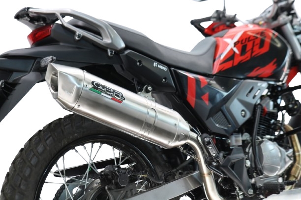GPR escape compatível com Hero Xpulse 200 4V 2021-2024, Furore-X Inox, Escape racing linha completa, silencioso mais coletor com dbkiller, não homologado  