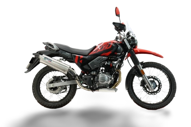 GPR escape compatível com Hero Xpulse 200 4V 2021-2024, Trioval, Sistema homologado,legal, linha completa, incluindo db killer removível mais coletor 