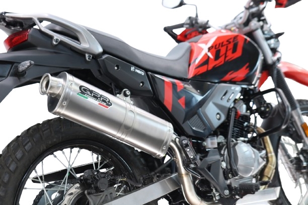 GPR escape compatível com Hero Xpulse 200 4V 2021-2024, Trioval, Sistema homologado,legal, linha completa, incluindo db killer removível mais coletor 
