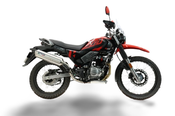 GPR escape compatível com Hero Xpulse 200 4V 2021-2024, Satinox , Escape completo, não legal para países da UE, com db killer removível 