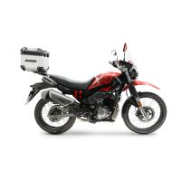 Top case maletas GPR TECH compatível com Hero Xpulse 200 BS6 4V 2021/2024 E5 Top Case Alpi-Tech em alumínio, cor prata com placa específica incluída Capacidade Litros 26