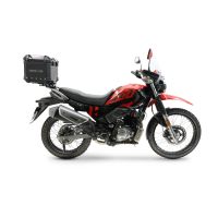 Top case maletas GPR TECH compatível com Hero Xpulse 200 BS6 4V 2021/2024 E5 Top Case Alpi-Tech em alumínio, cor preta com placa específica incluída Capacidade Litros 26