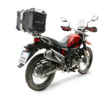 Top case maletas GPR TECH compatível com Hero Xpulse 200 4V 2025/2026 E5 plus Top Case Alpi-Tech em alumínio, cor preta com placa específica incluída Capacidade Litros 26