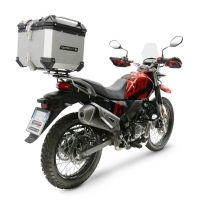 Top case maletas GPR TECH compatível com Hero Xpulse 200 4V 2025/2026 E5 plus Top Case Alpi-Tech em alumínio, cor prata com placa específica incluída Capacidade Litros 35