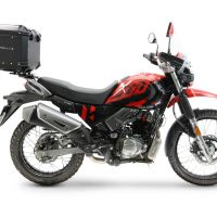 Top case maletas GPR TECH compatível com Hero Xpulse 200 BS6 4V 2021/2024 E5 Top Case Alpi-Tech em alumínio, cor preta com placa específica incluída Capacidade Litros 35