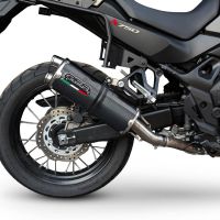 Escape compatível com Honda XL750 TRANSALP 750 2023-2025, Dual Poppy, Escape legal, homologado, silenciador com db killer removível e tubo de ligação específico 