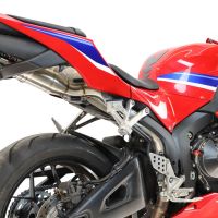 GPR escape compatível com Honda Cbr 600 Rr  2007-2023, Deeptone Inox, Sistema racing Silencioso com tubo de ligação 