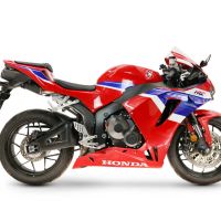 GPR escape compatível com Honda Cbr 600 Rr  2007-2023, M3 Black Titanium, Escape racing linha completa, silencioso mais coletor com dbkiller, não homologado  