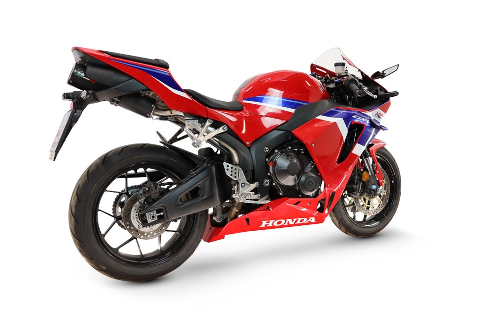 GPR escape compatível com Honda Cbr 600 Rr  2007-2023, M3 Black Titanium, Escape racing linha completa, silencioso mais coletor com dbkiller, não homologado  