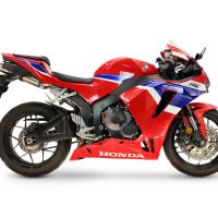 GPR escape compatível com Honda Cbr 600 Rr  2024-2026, M3 Titanium Natural, Sistema racing  Silencioso com tubo de ligação 