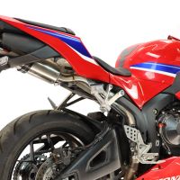 GPR escape compatível com Honda Cbr 600 Rr  2024-2026, M3 Titanium Natural, Sistema racing  Silencioso com tubo de ligação 