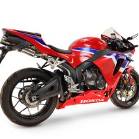 GPR escape compatível com Honda Cbr 600 Rr  2024-2026, M3 Titanium Natural, Sistema racing  Silencioso com tubo de ligação 