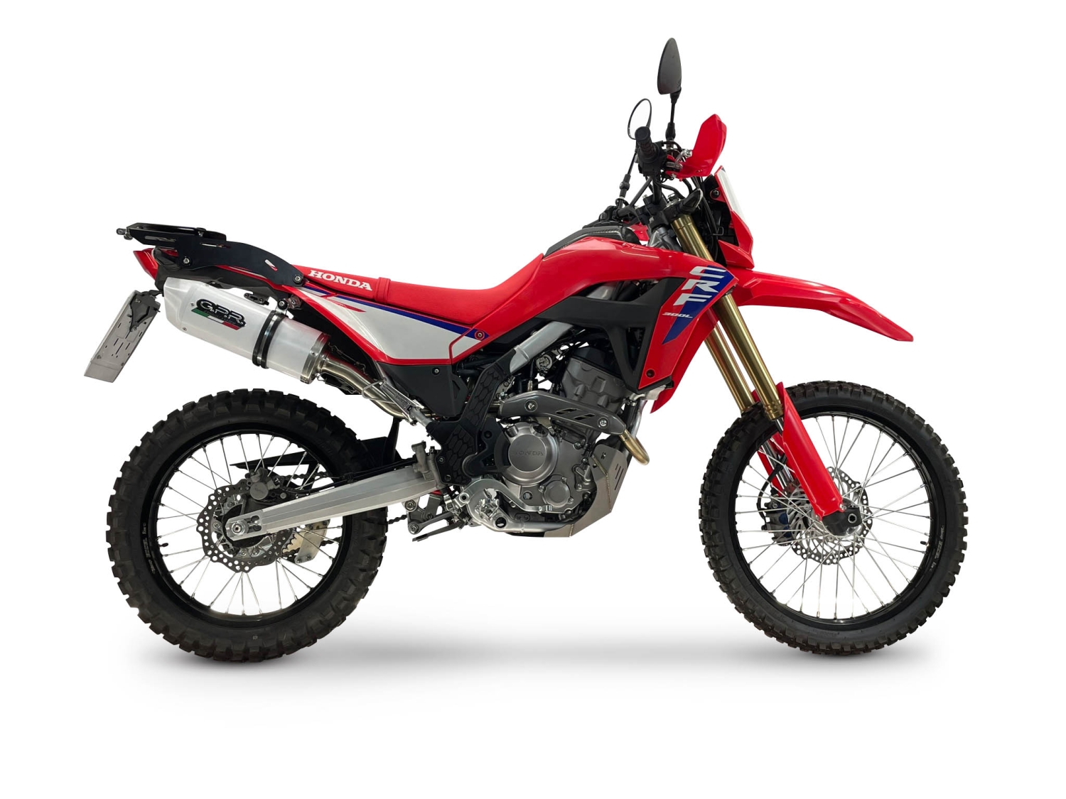 GPR escape compatível com Honda Crf 300 L - Rally 2025-2026, Albus Ceramic, Escapamento Racing, silenciador com conexão específica e db killer removível 