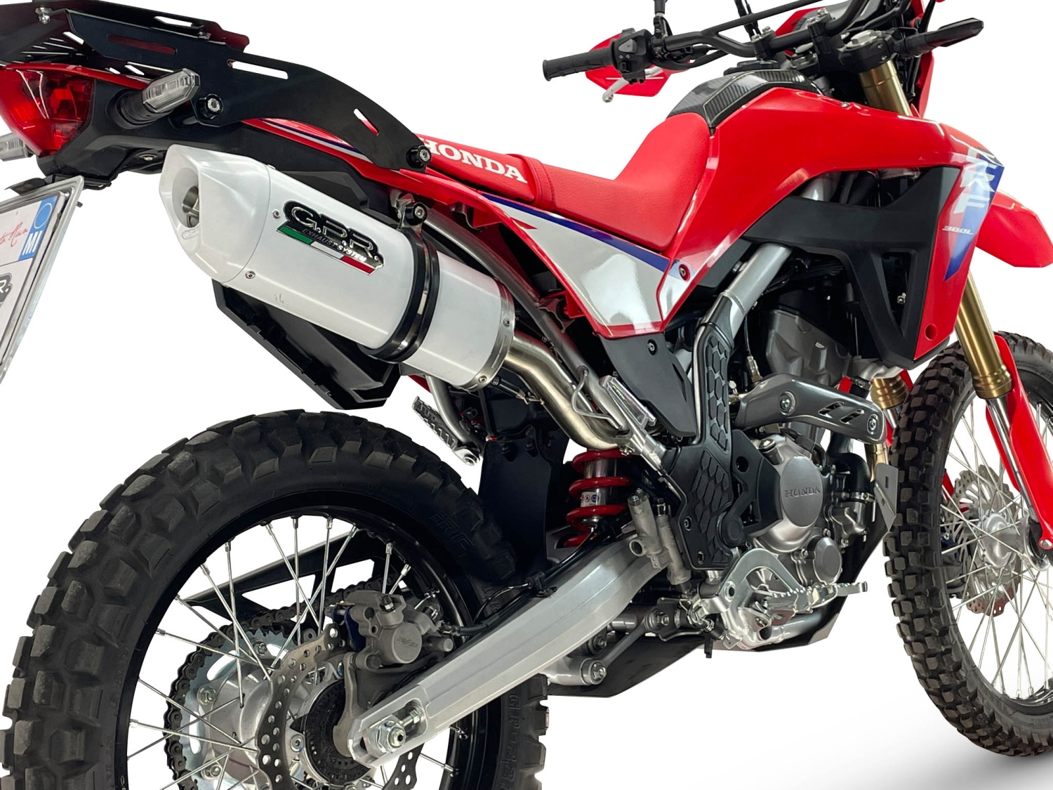 GPR escape compatível com Honda Crf 300 L - Rally 2025-2026, Albus Ceramic, Escapamento Racing, silenciador com conexão específica e db killer removível 