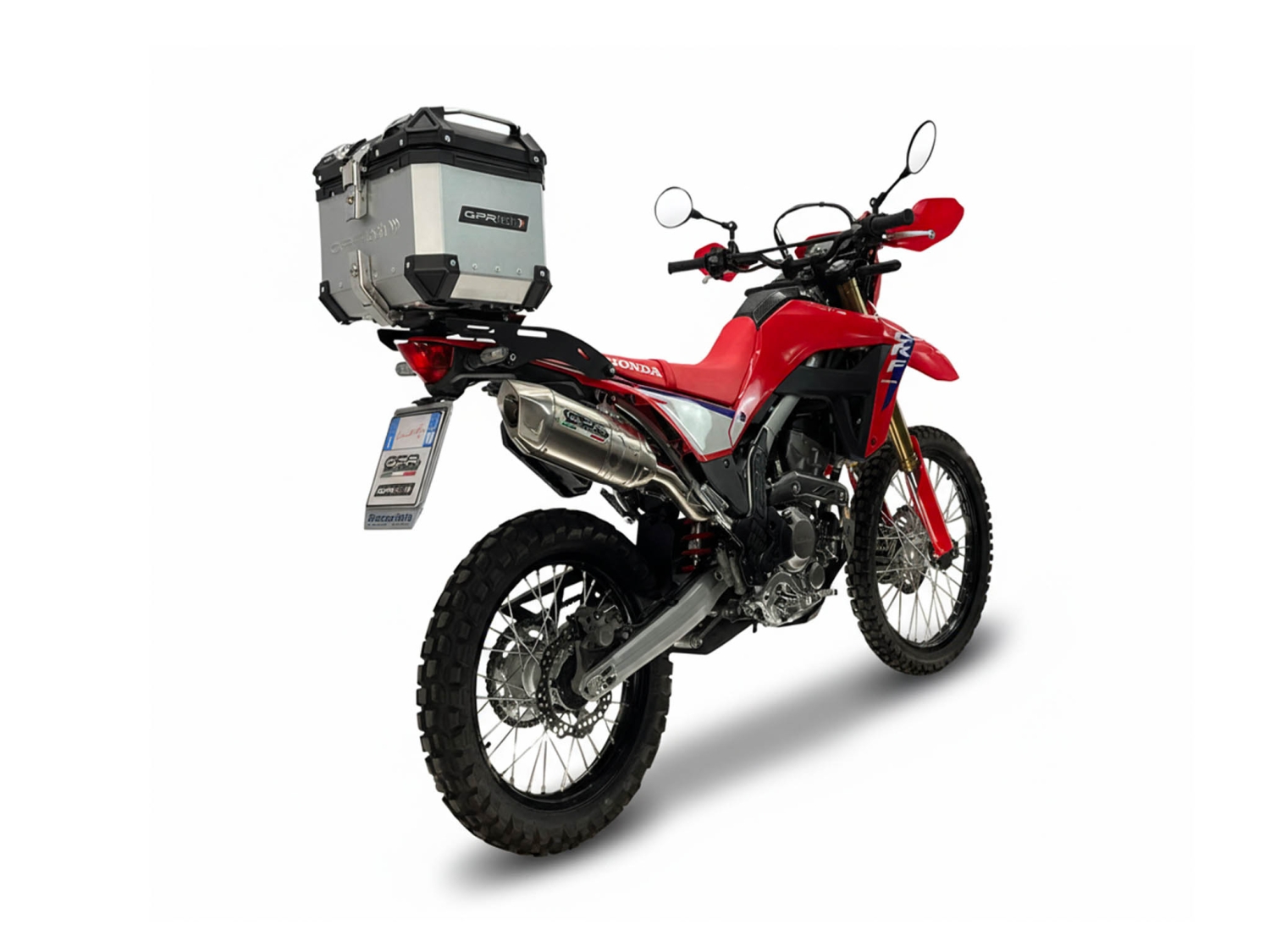 GPR escape compatível com Honda Crf 300 L - Rally 2025-2026, Furore-X Inox, Escape homologado, legal para mercados NÃO europeus, incluindo tubo de ligação e db killer removível 