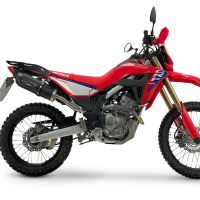 GPR escape compatível com Honda Crf 300 L - Rally 2025-2026, Furore Nero, Escapamento Racing, silenciador com conexão específica e db killer removível 
