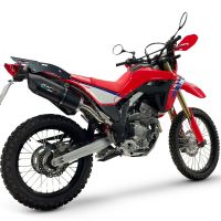 GPR escape compatível com Honda Crf 300 L - Rally 2025-2026, Furore Nero, Escapamento Racing, silenciador com conexão específica e db killer removível 