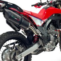 GPR escape compatível com Honda Crf 300 L - Rally 2025-2026, Furore Nero, Escapamento Racing, silenciador com conexão específica e db killer removível 