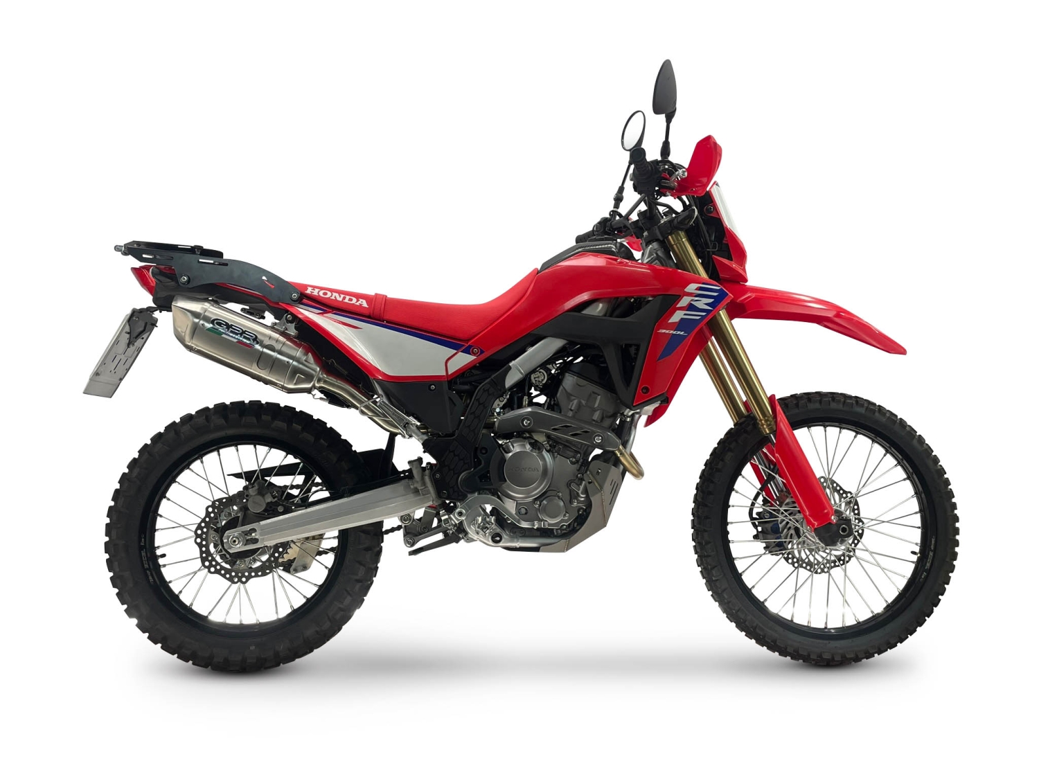 GPR escape compatível com Honda Crf 300 L - Rally 2025-2026, Furore-X Inox, Escape homologado, legal para mercados NÃO europeus, incluindo tubo de ligação e db killer removível 