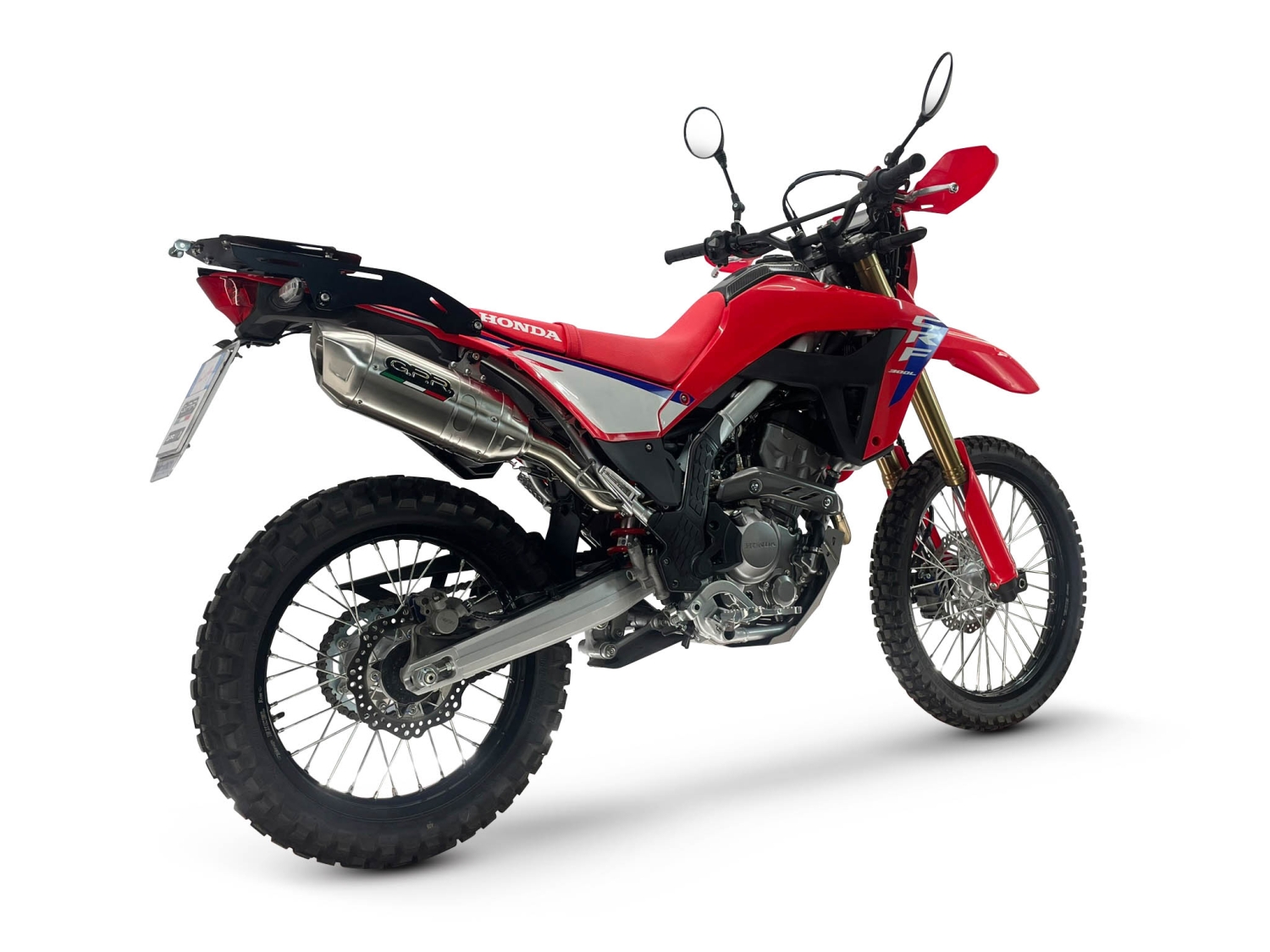 GPR escape compatível com Honda Crf 300 L - Rally 2025-2026, Furore-X Inox, Escape homologado, legal para mercados NÃO europeus, incluindo tubo de ligação e db killer removível 