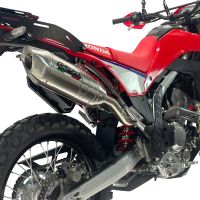 GPR escape compatível com Honda Crf 300 L - Rally 2025-2026, Furore-X Inox, Escape homologado, legal para mercados NÃO europeus, incluindo tubo de ligação e db killer removível 