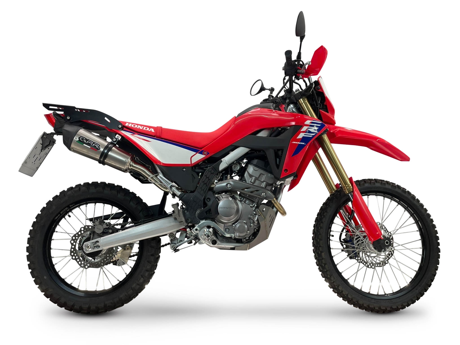 GPR escape compatível com Honda Crf 300 L - Rally 2021-2024, New Grand Prix Evo Titanium, Escapamento Racing, silenciador com conexão específica e db killer removível 