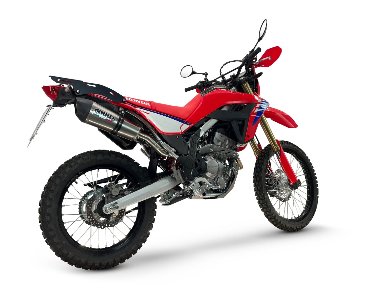 GPR escape compatível com Honda Crf 300 L - Rally 2021-2024, New Grand Prix Evo Titanium, Escapamento Racing, silenciador com conexão específica e db killer removível 