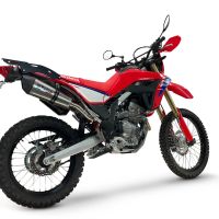 GPR escape compatível com Honda Crf 300 L - Rally 2021-2024, New Grand Prix Evo Titanium, Escapamento Racing, silenciador com conexão específica e db killer removível 