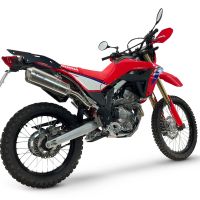 GPR escape compatível com Honda Crf 300 L - Rally 2021-2024, Satinox , Sistema homologado apenas para ruído, válido para mercados fora da UESilencioso com tubo de ligação 