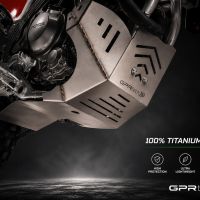 GPR TECH compatível com Honda Crf 300 L / Rally 2025/2026 e5 plus Placa antiderrapante de titânio 