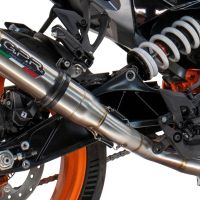 Escape compatível com Husqvarna Vitpilen 250 2024-2025, Deeptone Inox, Escape legal, homologado, silenciador com db killer removível e tubo de ligação específico 