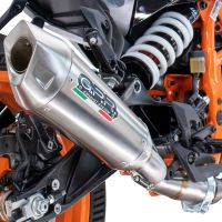 Escape compatível com Husqvarna Svartpilen 250 2024-2025, GP-Revo Titanium, Escape legal, homologado, silenciador com db killer removível e tubo de ligação específico 