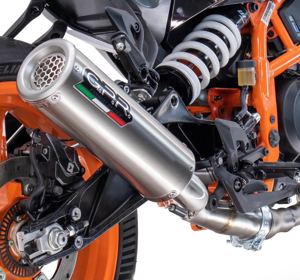Escape compatível com Husqvarna Vitpilen 125 2024-2025, M3 Inox , Escape legal, homologado, silenciador com db killer removível e tubo de ligação específico 
