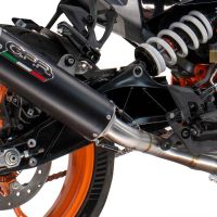 Escape compatível com Husqvarna Vitpilen 250 2024-2025, M3 Black Titanium, Escape legal, homologado, silenciador com db killer removível e tubo de ligação específico 