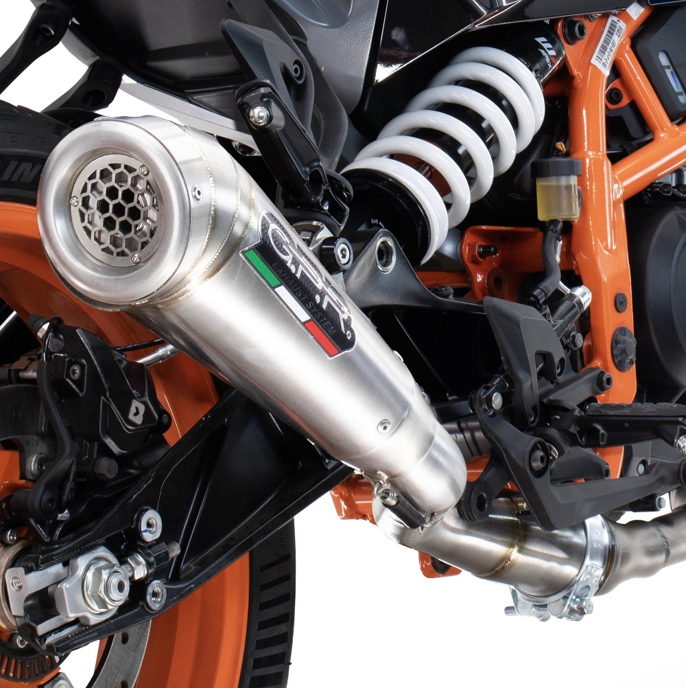 Escape compatível com Husqvarna Svartpilen 125 2024-2025, Powercone Evo, Escape legal, homologado, silenciador com db killer removível e tubo de ligação específico 