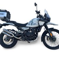 GPR escape compatível com Royal Enfield Guerrilla 450  2024-2025, Deeptone Duplex, Par de silenciosos de escape homologadas, com db killer removível e tubos de ligação específicos 